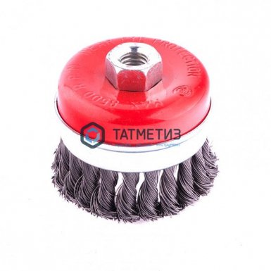 Щетка для УШМ чашка  80 мм, М14, Heavy Duty, крученая проволока 0,5 мм // MATRIX |  «ТАТМЕТИЗ» Щетка для УШМ чашка  80 мм, М14, Heavy Duty, крученая проволока 0,5 мм // MATRIX -  магазин «ТАТМЕТИЗ»