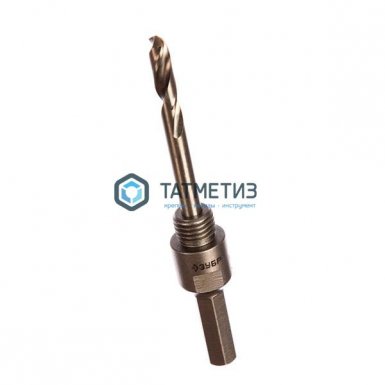 Державка ЗУБР "ПРОФИ" для коронки унив., твердосплавные резцы, d>22мм, HEX, сверло HSS, 8х100мм |  «ТАТМЕТИЗ» Державка ЗУБР "ПРОФИ" для коронки унив., твердосплавные резцы, d>22мм, HEX, сверло HSS, 8х100мм -  магазин «ТАТМЕТИЗ»