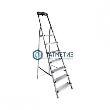 Стремянка 7 ступеней, алюм. с лотком-органайзером, ступень 130 мм |  «ТАТМЕТИЗ» Стремянка 7 ступеней, алюм. с лотком-органайзером, ступень 130 мм -  магазин «ТАТМЕТИЗ»