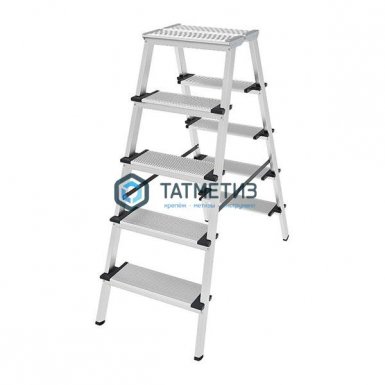 Стремянка 2-сторонняя алюм, ступень 130 мм, 2х4 |  «ТАТМЕТИЗ» Стремянка 2-сторонняя алюм, ступень 130 мм, 2х4 -  магазин «ТАТМЕТИЗ»