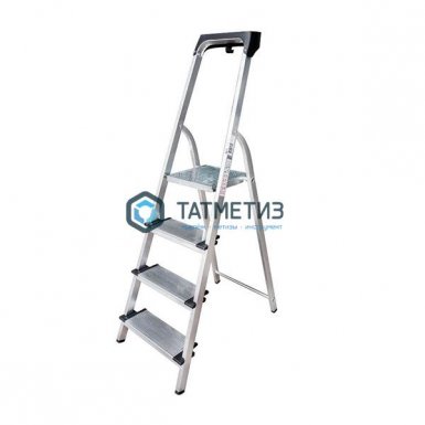 Стремянка 4 ступени, алюм. с лотком-органайзером, ступень 130 мм |  «ТАТМЕТИЗ» Стремянка 4 ступени, алюм. с лотком-органайзером, ступень 130 мм -  магазин «ТАТМЕТИЗ»