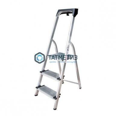 Стремянка 3 ступени, алюм. с лотком-органайзером, ступень 130 мм |  «ТАТМЕТИЗ» Стремянка 3 ступени, алюм. с лотком-органайзером, ступень 130 мм -  магазин «ТАТМЕТИЗ»
