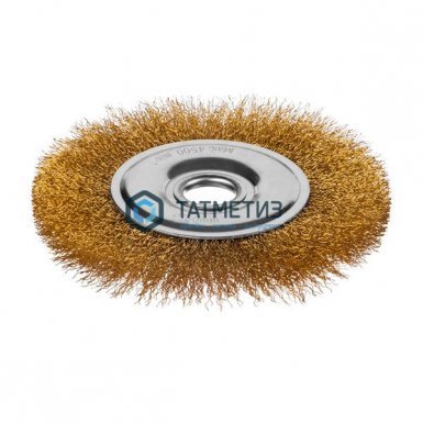 Щетка для УШМ дисковая 150 мм витая стальная латунированная проволока 0,3 мм |  «ТАТМЕТИЗ» Щетка для УШМ дисковая 150 мм витая стальная латунированная проволока 0,3 мм -  магазин «ТАТМЕТИЗ»