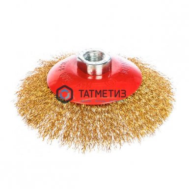 Щетка для УШМ тарелка 125 мм, М14, металлическая// MATRIX |  «ТАТМЕТИЗ» Щетка для УШМ тарелка 125 мм, М14, металлическая// MATRIX -  магазин «ТАТМЕТИЗ»