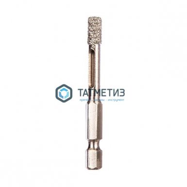 Сверло алмазное по керамограниту  8 мм HEX 1/4"  ЗУБР |  «ТАТМЕТИЗ» Сверло алмазное по керамограниту  8 мм HEX 1/4"  ЗУБР -  магазин «ТАТМЕТИЗ»