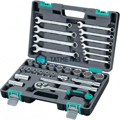 Набор инструментов, 1/2",  CrV, пластиковый кейс 31  предм.// STELS |  «ТАТМЕТИЗ» Набор инструментов, 1/2",  CrV, пластиковый кейс 31  предм.// STELS -  магазин «ТАТМЕТИЗ»