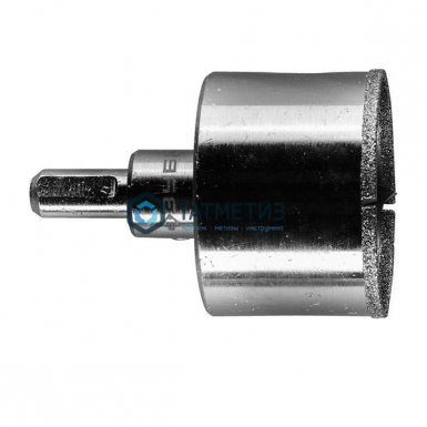 Коронка алмазная по кафелю и стеклу, d=53 мм, зерно Р 60, в сборе, ЗУБР Профессионал |  «ТАТМЕТИЗ» Коронка алмазная по кафелю и стеклу, d=53 мм, зерно Р 60, в сборе, ЗУБР Профессионал -  магазин «ТАТМЕТИЗ»