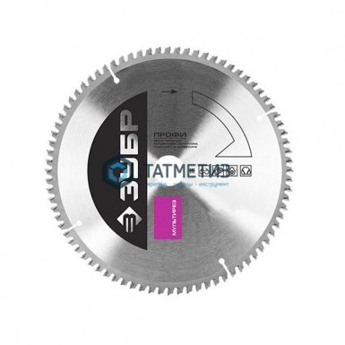 Диск пильный по аллюминию, ламинату, пластику, ДСП 230х30мм, 60Т ЗУБР "Точный-МУЛЬТИ рез" |  «ТАТМЕТИЗ» Диск пильный по аллюминию, ламинату, пластику, ДСП 230х30мм, 60Т ЗУБР "Точный-МУЛЬТИ рез" -  магазин «ТАТМЕТИЗ»