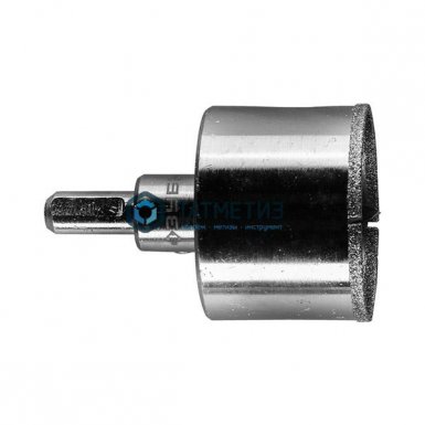 Коронка алмазная по кафелю и стеклу, d=45 мм, зерно Р 60, в сборе, ЗУБР Профессионал |  «ТАТМЕТИЗ» Коронка алмазная по кафелю и стеклу, d=45 мм, зерно Р 60, в сборе, ЗУБР Профессионал -  магазин «ТАТМЕТИЗ»