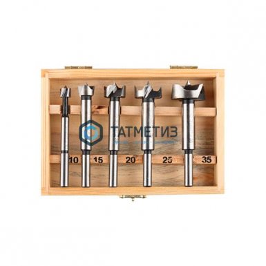 Набор сверл ФОРСТНЕРА по дереву, 10-35 x 90 мм, в пластиковом боксе, 5шт ЗУБР |  «ТАТМЕТИЗ» Набор сверл ФОРСТНЕРА по дереву, 10-35 x 90 мм, в пластиковом боксе, 5шт ЗУБР -  магазин «ТАТМЕТИЗ»