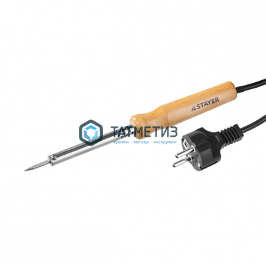 Паяльник с деревянной рукояткой и долговечным жалом, конус 40 Вт STAYER MAXTerm -  магазин «ТАТМЕТИЗ»