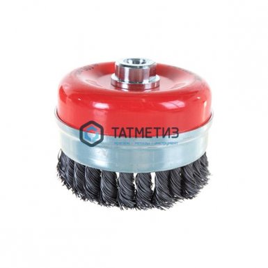 Щетка для УШМ чашка 100 мм усиленная жгутированная стальная проволока 0,5 мм, d=100 мм, MIRAX |  «ТАТМЕТИЗ» Щетка для УШМ чашка 100 мм усиленная жгутированная стальная проволока 0,5 мм, d=100 мм, MIRAX -  магазин «ТАТМЕТИЗ»