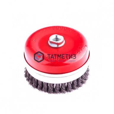 Щетка для УШМ чашка 125 мм, М14, Heavy Duty, крученая металлическая проволока// MATRIX |  «ТАТМЕТИЗ» Щетка для УШМ чашка 125 мм, М14, Heavy Duty, крученая металлическая проволока// MATRIX -  магазин «ТАТМЕТИЗ»