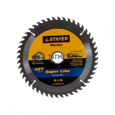 Диск пильный по дереву 230х30мм, 48Т STAYER MASTER "SUPER-Line" |  «ТАТМЕТИЗ» Диск пильный по дереву 230х30мм, 48Т STAYER MASTER "SUPER-Line" -  магазин «ТАТМЕТИЗ»