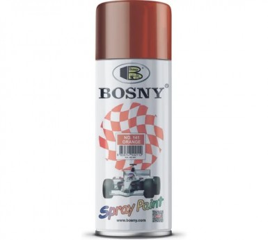 Краска аэроз. BOSNY 520 мл. №141  ОРАНЖЕВАЯ -  магазин «ТАТМЕТИЗ»