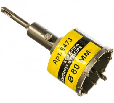 Коронка буровая по кирпичу 80 мм х 50 ТС в сборе SDS+ ЭНКОР |  «ТАТМЕТИЗ» Коронка буровая по кирпичу 80 мм х 50 ТС в сборе SDS+ ЭНКОР -  магазин «ТАТМЕТИЗ»