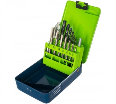 Набор сверл (2, 5-10, 2), метчиков(М3-М12), 15 предметов СИБРТЕХ |  «ТАТМЕТИЗ» Набор сверл (2, 5-10, 2), метчиков(М3-М12), 15 предметов СИБРТЕХ -  магазин «ТАТМЕТИЗ»