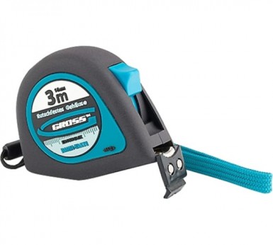 Рулетка "Ergonomisch", 3 м x 16 мм, магнитный обрезиненный зацеп// GROSS |  «ТАТМЕТИЗ» Рулетка "Ergonomisch", 3 м x 16 мм, магнитный обрезиненный зацеп// GROSS -  магазин «ТАТМЕТИЗ»