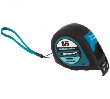 Рулетка "Ergonomisch", 8 м x 25 мм, магнитный обрезиненный зацеп// GROSS |  «ТАТМЕТИЗ» Рулетка "Ergonomisch", 8 м x 25 мм, магнитный обрезиненный зацеп// GROSS -  магазин «ТАТМЕТИЗ»