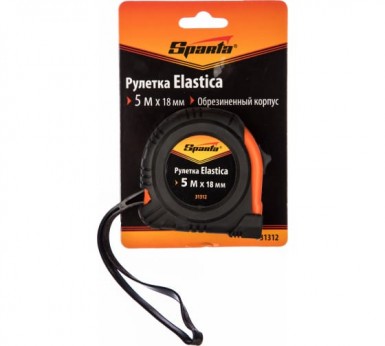 Рулетка Elastica, 5 м х 18 мм, обрезиненный корпус SPARTA |  «ТАТМЕТИЗ» Рулетка Elastica, 5 м х 18 мм, обрезиненный корпус SPARTA -  магазин «ТАТМЕТИЗ»