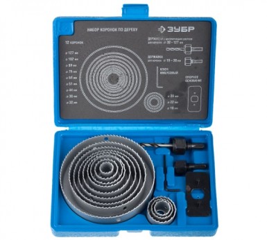 Набор ЗУБР "ЭКСПЕРТ" Коронки по дереву 19-127мм, державка 19-30мм, державка с опорн. основан, ключ и |  «ТАТМЕТИЗ» Набор ЗУБР "ЭКСПЕРТ" Коронки по дереву 19-127мм, державка 19-30мм, державка с опорн. основан, ключ и -  магазин «ТАТМЕТИЗ»