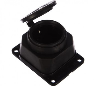 Розетка 1-м Омега РБ13-1-0м с з каучук, с защ.крышкой, настен, IP44, черн. ИЭК PKR11-016-2-K02 |  «ТАТМЕТИЗ» Розетка 1-м Омега РБ13-1-0м с з каучук, с защ.крышкой, настен, IP44, черн. ИЭК PKR11-016-2-K02 -  магазин «ТАТМЕТИЗ»