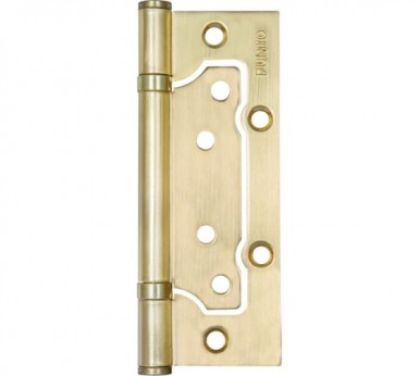 Петля универсальная без врезки 200-2В 125 х 2,5 мм  МАТ. ЗОЛОТО |  «ТАТМЕТИЗ» Петля универсальная без врезки 200-2В 125 х 2,5 мм  МАТ. ЗОЛОТО -  магазин «ТАТМЕТИЗ»