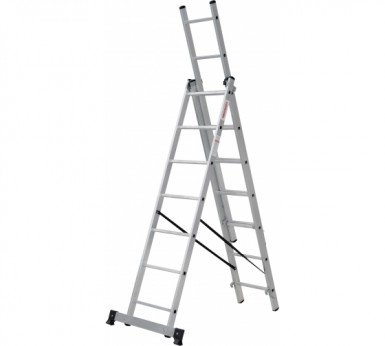 Лестница, 3 х 7 ступеней, алюминиевая, трехсекционная  Новая высота серия NV100 |  «ТАТМЕТИЗ» Лестница, 3 х 7 ступеней, алюминиевая, трехсекционная  Новая высота серия NV100 -  магазин «ТАТМЕТИЗ»