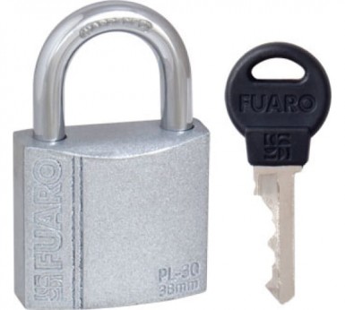 Замок навесной 38мм FUARO 3 ключа |  «ТАТМЕТИЗ» Замок навесной 38мм FUARO 3 ключа -  магазин «ТАТМЕТИЗ»