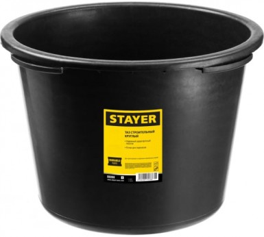 Таз круглый строительный, 60 л STAYER "MASTER" пластмассовый |  «ТАТМЕТИЗ» Таз круглый строительный, 60 л STAYER "MASTER" пластмассовый -  магазин «ТАТМЕТИЗ»