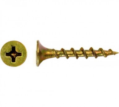 Саморезы потай по дереву желтые, PH2  3,5х25 (15 000 шт/уп) КК |  «ТАТМЕТИЗ» Саморезы потай по дереву желтые, PH2  3,5х25 (15 000 шт/уп) КК -  магазин «ТАТМЕТИЗ»