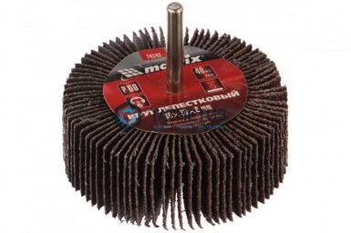 Круг лепестковый для дрели, P 60,  80 х 30 х 6 мм// MATRIX |  «ТАТМЕТИЗ» Круг лепестковый для дрели, P 60,  80 х 30 х 6 мм// MATRIX -  магазин «ТАТМЕТИЗ»