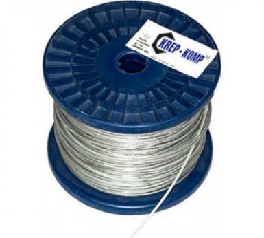 Трос с ПВХ стальной оц. 4-3  (250 м/бух) КТ / R |  «ТАТМЕТИЗ» Трос с ПВХ стальной оц. 4-3  (250 м/бух) КТ / R -  магазин «ТАТМЕТИЗ»