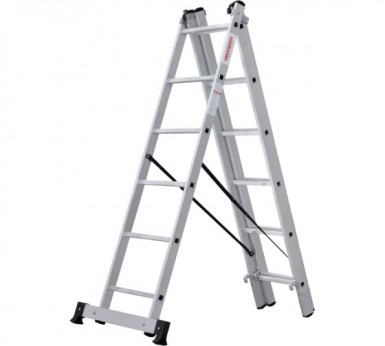 Лестница, 3 х 6 ступеней, алюминиевая, трехсекционная  Новая высота серия NV100 |  «ТАТМЕТИЗ» Лестница, 3 х 6 ступеней, алюминиевая, трехсекционная  Новая высота серия NV100 -  магазин «ТАТМЕТИЗ»