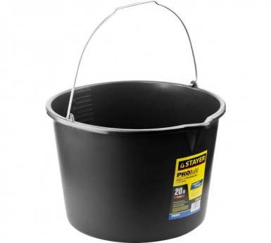 Ведро пластиковое 20л, STAYER PROFI строительное, с носиком |  «ТАТМЕТИЗ» Ведро пластиковое 20л, STAYER PROFI строительное, с носиком -  магазин «ТАТМЕТИЗ»