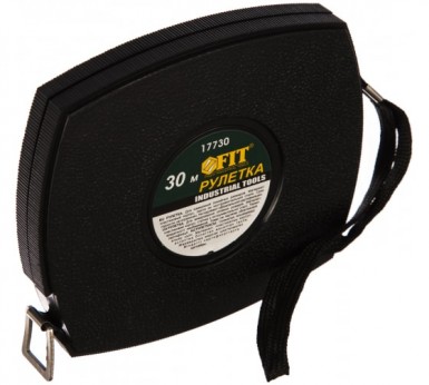 Мерная лента FIT, закрытый пластиковый корпус, стальная лента 30 м |  «ТАТМЕТИЗ» Мерная лента FIT, закрытый пластиковый корпус, стальная лента 30 м -  магазин «ТАТМЕТИЗ»
