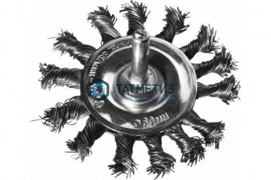 Щетка для дрели дисковая  75 мм, DEXX, жгутированная стальная проволока 0,5мм |  «ТАТМЕТИЗ» Щетка для дрели дисковая  75 мм, DEXX, жгутированная стальная проволока 0,5мм -  магазин «ТАТМЕТИЗ»