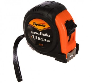 Рулетка Elastica, 7.5 м х 24 мм, обрезиненный корпус// SPARTA |  «ТАТМЕТИЗ» Рулетка Elastica, 7.5 м х 24 мм, обрезиненный корпус// SPARTA -  магазин «ТАТМЕТИЗ»