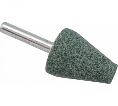 Шарошка абразивная, карбид кремниевая, коническая 25 х 32 мм, пос.6мм, Практика -  магазин крепежа «ТАТМЕТИЗ»