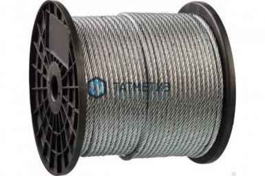 Трос ср.мягкости  ART 8379 7х7 А2 нержавейка   6мм (250 м/бух) |  «ТАТМЕТИЗ» Трос ср.мягкости  ART 8379 7х7 А2 нержавейка   6мм (250 м/бух) -  магазин «ТАТМЕТИЗ»
