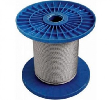 Трос  стальной оц. 4 мм DIN 3055  (250 м/бух) КК |  «ТАТМЕТИЗ» Трос  стальной оц. 4 мм DIN 3055  (250 м/бух) КК -  магазин «ТАТМЕТИЗ»