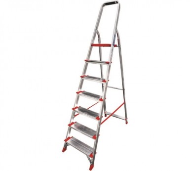 Стремянка 7 ступеней, алюминиевая, шир. ступени 130 мм NV |  «ТАТМЕТИЗ» Стремянка 7 ступеней, алюминиевая, шир. ступени 130 мм NV -  магазин «ТАТМЕТИЗ»