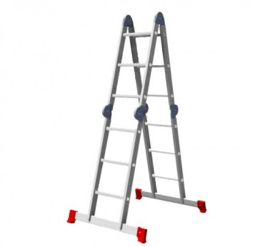 Лестница-трансформер четырехсекционная Vira Rus 4х3 92,5х25х34см |  «ТАТМЕТИЗ» Лестница-трансформер четырехсекционная Vira Rus 4х3 92,5х25х34см -  магазин «ТАТМЕТИЗ»