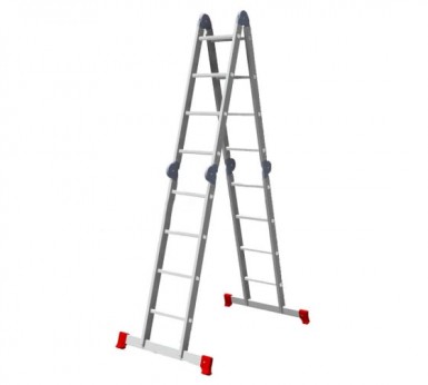 Лестница-трансформер четырехсекционная Vira Rus 4х4 118,5х25х34см |  «ТАТМЕТИЗ» Лестница-трансформер четырехсекционная Vira Rus 4х4 118,5х25х34см -  магазин «ТАТМЕТИЗ»