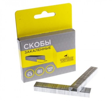 Скобы для степлера, тип 53,  8 мм, закаленные, ЧЕГЛОК (50/200) |  «ТАТМЕТИЗ» Скобы для степлера, тип 53,  8 мм, закаленные, ЧЕГЛОК (50/200) -  магазин «ТАТМЕТИЗ»