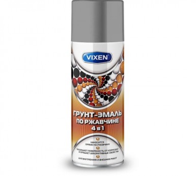 Грунт-эмаль по ржавчине 4 в 1 аэроз. VIXEN СЕРОЕ ОКНО  RAL 7040 520 ml./6 |  «ТАТМЕТИЗ» Грунт-эмаль по ржавчине 4 в 1 аэроз. VIXEN СЕРОЕ ОКНО  RAL 7040 520 ml./6 -  магазин «ТАТМЕТИЗ»