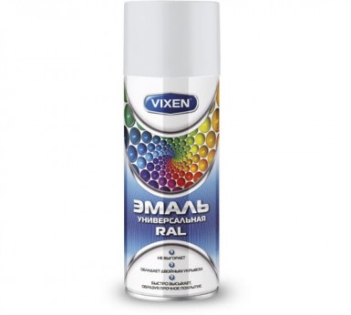 Краска аэроз. VIXEN  БЕЛАЯ  сигнальная RAL 9003 520 ml./12 -  магазин «ТАТМЕТИЗ»