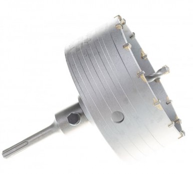 Коронка буровая по бетону 130 мм, в сборе, SDS+ Hardcore |  «ТАТМЕТИЗ» Коронка буровая по бетону 130 мм, в сборе, SDS+ Hardcore -  магазин «ТАТМЕТИЗ»