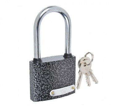 Замок навесной влагонепроницаемый, длинная дужка, 63мм ЕРМАК |  «ТАТМЕТИЗ» Замок навесной влагонепроницаемый, длинная дужка, 63мм ЕРМАК -  магазин «ТАТМЕТИЗ»