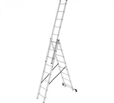 Лестница, 3 х 8 ступеней, алюминиевая, трехсекционная  Новая высота серия NV100 |  «ТАТМЕТИЗ» Лестница, 3 х 8 ступеней, алюминиевая, трехсекционная  Новая высота серия NV100 -  магазин «ТАТМЕТИЗ»